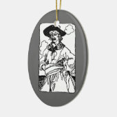 ヴィンテージパイレーツ・スケッチ・オブ・ア・キャプテンバイハワードピレ セラミックオーナメント (左)