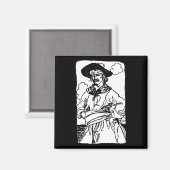 ヴィンテージパイレーツ・スケッチ・オブ・ア・キャプテンバイハワードピレ マグネット (正面/裏面)