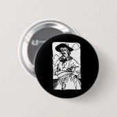 ヴィンテージパイレーツ・スケッチ・オブ・ア・キャプテンバイハワードピレ 缶バッジ (正面&裏面)