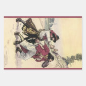 ヴィンテージパイレーツ、デュエル・トゥル・ザ・デス・オン・ザ・ビーチ ラッピングペーパーシート