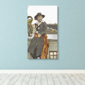 ヴィンテージパイレーツ、冒険ギャレーのデッキで キャンバスプリント (インサイチュ (ウッドフロア))