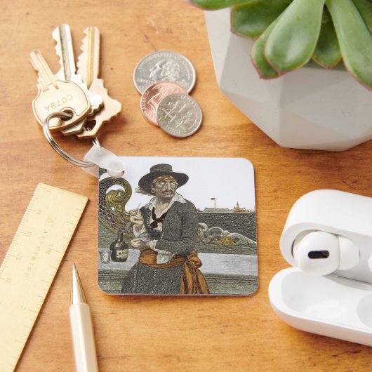 ヴィンテージパイレーツ、冒険ギャレーのデッキで キーホルダー (デスク)