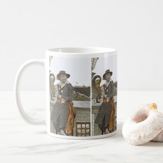 ヴィンテージパイレーツ、冒険ギャレーのデッキで コーヒーマグカップ (ドーナツ)