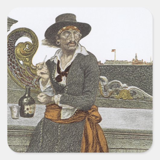 ヴィンテージパイレーツ、冒険ギャレーのデッキで スクエアシール (正面)