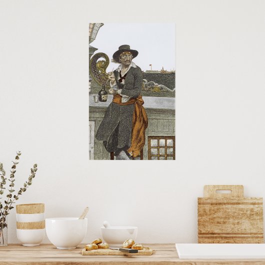 ヴィンテージパイレーツ、冒険ギャレーのデッキで ポスター (キッチン)