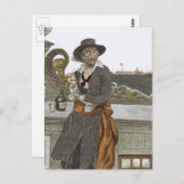 ヴィンテージパイレーツ、冒険ギャレーのデッキで ポストカード (正面/裏面)