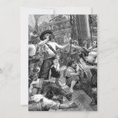 ヴィンテージパイレーツ、成人誕生日パーティーへの招待 招待状 (正面)