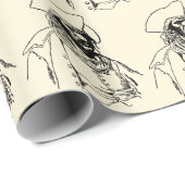 ヴィンテージパイレーツ、Howard Pyleによる海賊スケッチ ラッピングペーパー (ロールコーナー)