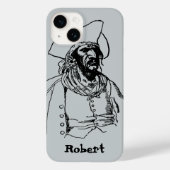 ヴィンテージパイレーツ、Howard Pyleによる海賊スケッチ Case-Mate iPhoneケース (裏面)