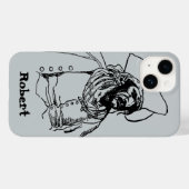 ヴィンテージパイレーツ、Howard Pyleによる海賊スケッチ Case-Mate iPhoneケース (裏面 (横))