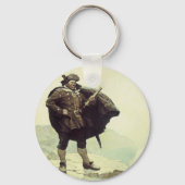 ヴィンテージパイレーツ、NC Wyethキャプテン・ビル・ボーンズ キーホルダー (正面)