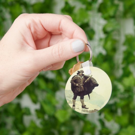 ヴィンテージパイレーツ、NC Wyethキャプテン・ビル・ボーンズ キーホルダー (手)