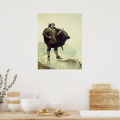 ヴィンテージパイレーツ、NC Wyethキャプテン・ビル・ボーンズ ポスター (キッチン)