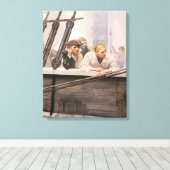 ヴィンテージパイレーツNCワイエスによる霧の中のブリグ契約 キャンバスプリント (インサイチュ (ウッドフロア))