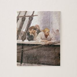 ヴィンテージパイレーツNCワイエスによる霧の中のブリグ契約 ジグソーパズル