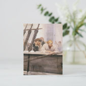 ヴィンテージパイレーツNCワイエスによる霧の中のブリグ契約 ポストカード (スタンド正面)