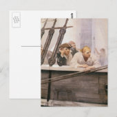 ヴィンテージパイレーツNCワイエスによる霧の中のブリグ契約 ポストカード (正面/裏面)