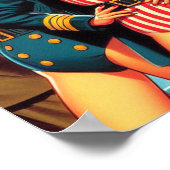 ヴィンテージパイロットのピンアップ ポスター (角)