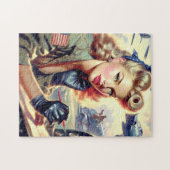 ヴィンテージパイロットピン留め ジグソーパズル (横)