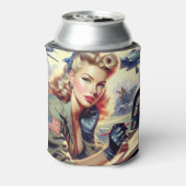 ヴィンテージパイロットピン留め 缶クーラー (缶裏面)