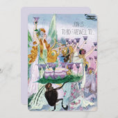 ヴィンテージパイロット又は付き添い人退職パーティー 招待状 (正面/裏面)