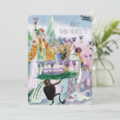 ヴィンテージパイロット又は付き添い人退職パーティー 招待状 (スタンド正面)