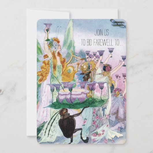 ヴィンテージパイロット又は付き添い人退職パーティー 招待状 (正面)