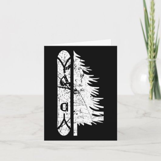 ヴィンテージパインスノーボードギフト1 カード (正面)