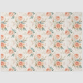 ヴィンテージパインスパイアステル花模様デクページ 薄葉紙 (正面)