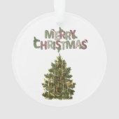 ヴィンテージパインツリーズ私たちの初めてのクリスマス オーナメント (裏面)