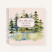 ヴィンテージパインフォレストレイクハウスゲストブック ノートブック (正面)