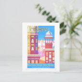 ヴィンテージパキスタン旅行ポスター ポストカード (スタンド正面)