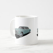 ヴィンテージパグ404クーペ2枚 – 20色 コーヒーマグカップ (正面左)
