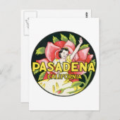 ヴィンテージパサデナカリフォルニア ポストカード (正面/裏面)