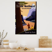 ヴィンテージパシフィックノースウェストワンダーランド旅行 ポスター (キッチン)