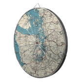 ヴィンテージパジェット音の地図（1919年） ダーツボード (正面右)