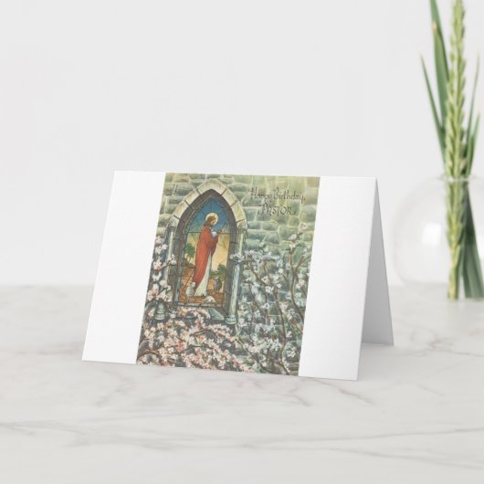 ヴィンテージパスタ誕生日 カード (正面)