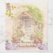 ヴィンテージパステルウォーターカラー ワインラベル (シングルラベル)