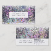 *~*ヴィンテージパステルエー素朴ジッドウッドシャビーブルー 名刺 (正面/裏面)