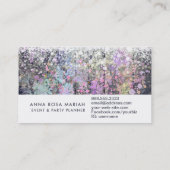 *~*ヴィンテージパステルエー素朴ジッドウッドシャビーブルー 名刺 (裏面)