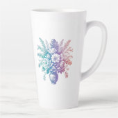 ヴィンテージパステルカラフルフローラデザイン カフェラテマグ (右)