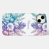 ヴィンテージパステルカラフルフローラデザイン Case-Mate iPhoneケース (裏面 (横))