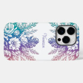 ヴィンテージパステルカラフルフローラデザイン Case-Mate iPhoneケース (裏面 (横))