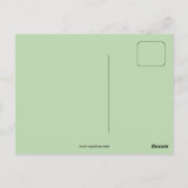 ヴィンテージパステルカラーカサノバポートレート ポストカード (裏面)