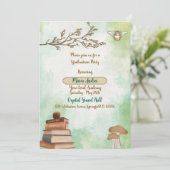 ヴィンテージパステルグリーンお洒落卒業 招待状 (スタンド正面)