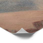 ヴィンテージパステルスケッチエリー山氷河 ポスター (角)