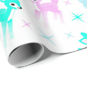 ヴィンテージパステルディアキュートクリスマスパターン ラッピングペーパー (ロールコーナー)