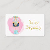 ヴィンテージパステルナツクラッカーベビーレジストリ 名刺 (正面)