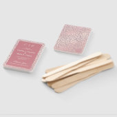 ヴィンテージパステルピンクシルバー結婚フローラ ハンドファン (組立なし)