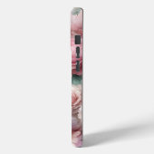 ヴィンテージパステルピンクローゼズウィズバタフライ Case-Mate iPhoneケース (裏面 / 左)